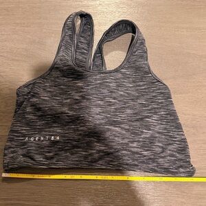 Agent 84 Twisted Crop Top in Grey, size s/m